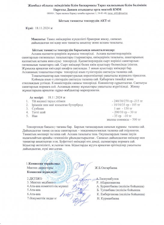 Бракераж коммиссиясының анықтамасы